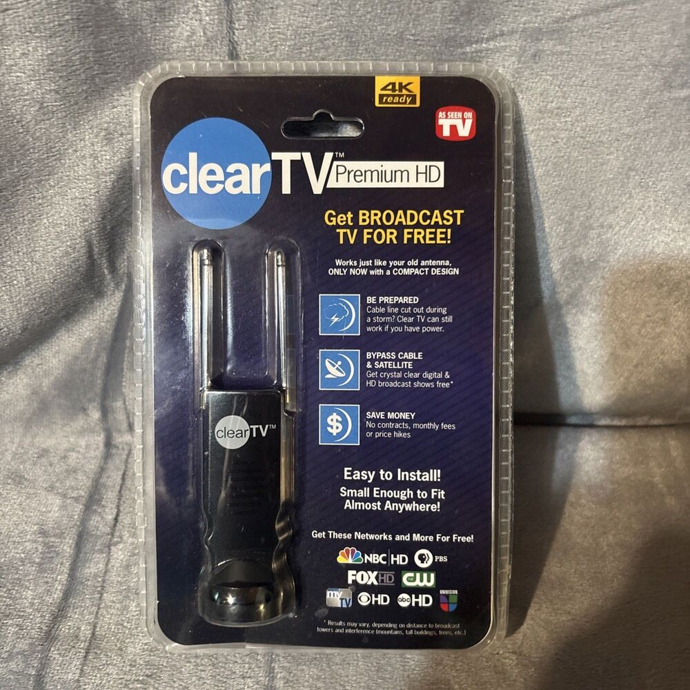 Clear TV Premium Mini 4K Ultra HD TV Antenna As Seen On TV